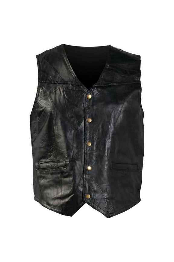 Stone Leather Vest-S