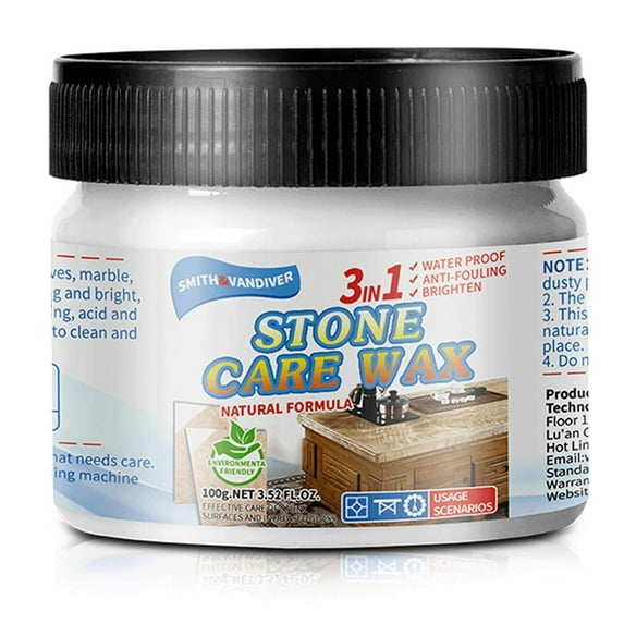 Stone Maintenance Polishing Wax, Granite Polishing Compound, Marble Scratch Remover and Polish, Granite Countertop Cleaner, Stone Polishing Care Wax