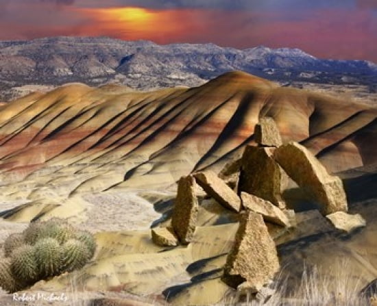 Stone Man Canvas Art - Robert Michaels (19 x 16)