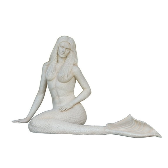 Stone Mermaid Sitting Life Size Statue