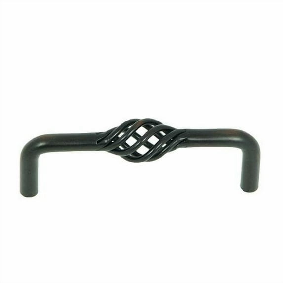 Stone Mill Hardware - Oil Rubbed Bronze Stockbridge Birdcage Cabinet Pull