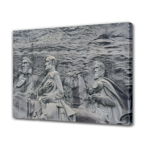 Stone Mountain Georgia Canvas Poster Bedroom Decor Sports Landscape Office Room Decor Gift,Frame-style,12x18inch(30x45cm)