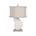 thumbnail image 1 of Stone Nautilus Table Lamp In Aged Silver, 1 of 1