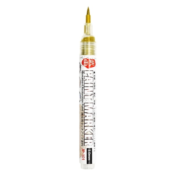 Stone Paint Marker Pen 1PC Weatherproof Oil-Based Paint Pen for Outdoor Stone, Tombstone, and Monument Restoration and Labeling