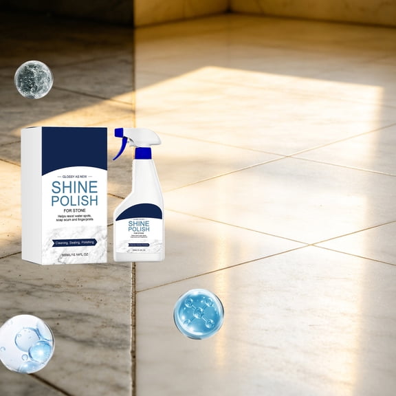 Stone Polish for Floors, Fills Micro-scratches And Restores Shine on Marble, Granite, Tile Surfaces
