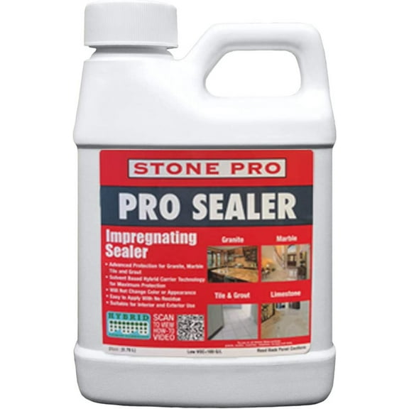 Stone Pro Pro Sealer Impregnating Sealer for Sealing Marble, Granite, Travertine, Tile & Grout (1 Pint – 16 Fl Oz)