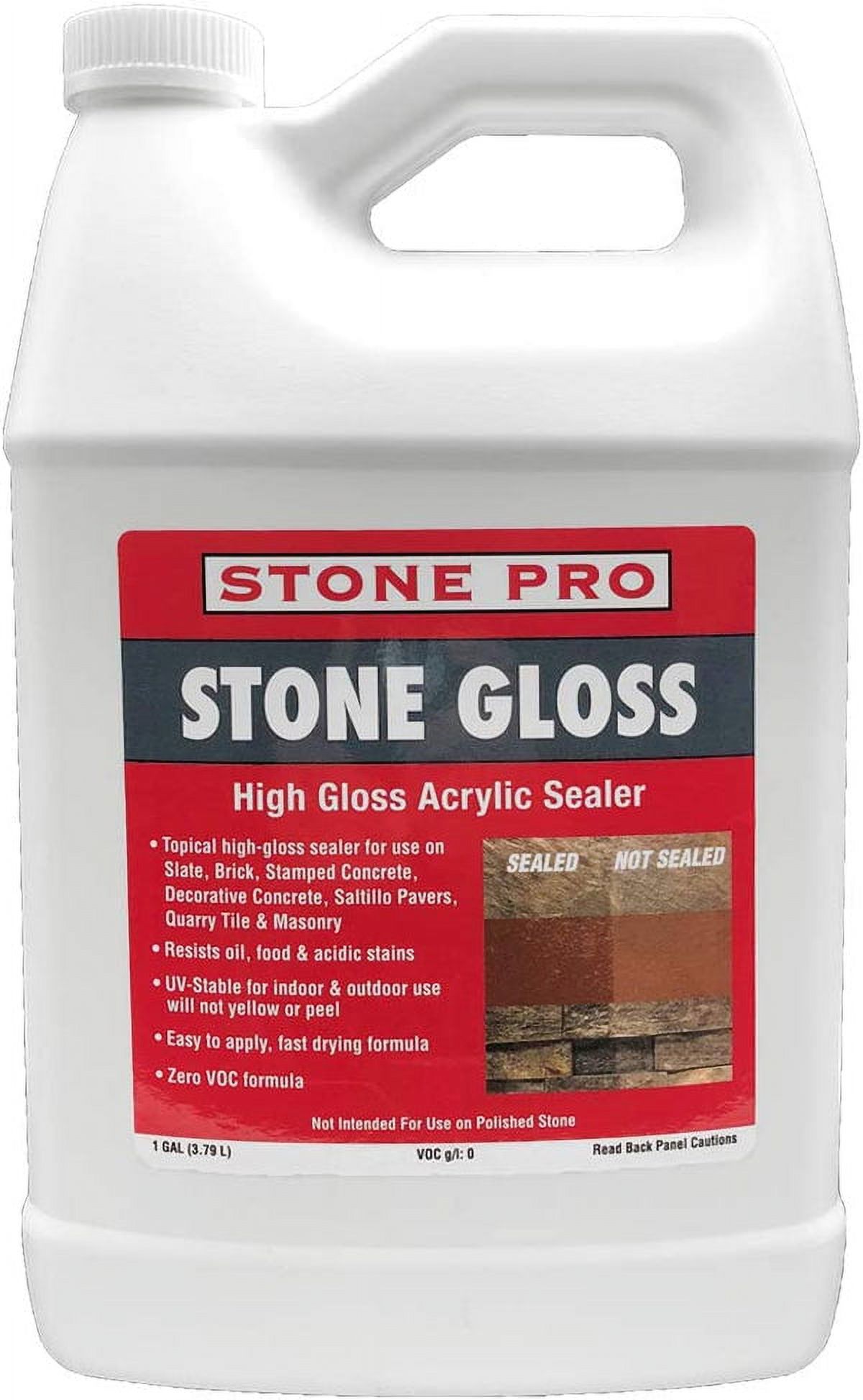 Stone Pro Stone Gloss for Sealing Slate, Brick, Stamped Concrete