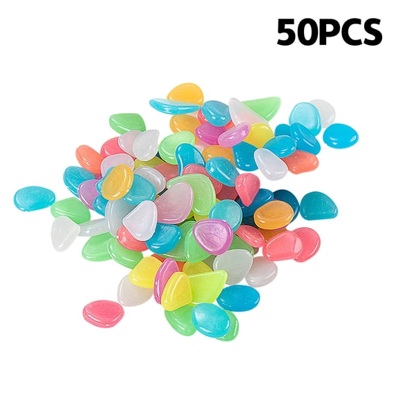 Stone Promotion Sale! Nomeni Artificial Resin Luminous Stone Fish Tank Aquarium Landscaping Luminous Stone Pebbles Fluorescent Stone, Home Decor Clearance Sale