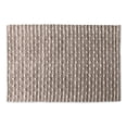 thumbnail image 1 of Contemporary Home Living 2' x 3' Stone Brown and Cream White Recycled Cotton Modern Style Loop Rug, 1 of 3