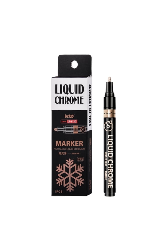 Stone Repair Paint Pen, Strong Coverage Chrome-Plated Touch-Up Pen for Restoring Memorial Inscriptions, Lettering, and Outdoor Stone, Fade Resistant Marker, 2ml