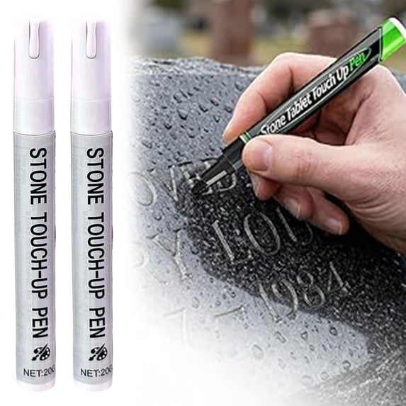 Stone Repair Paint Pen Strong Coverage For Memorial Inscriptions Lettering Restoration Tool