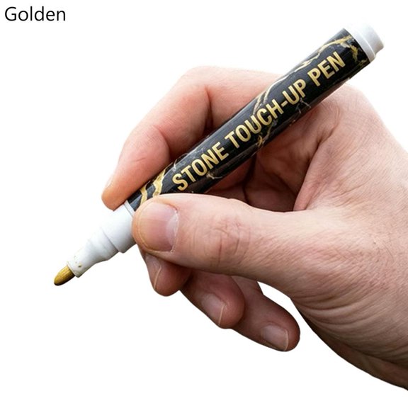 Stone Repair Pen for Tombstone, Weather Resistant Gold Ink for Marble Granite