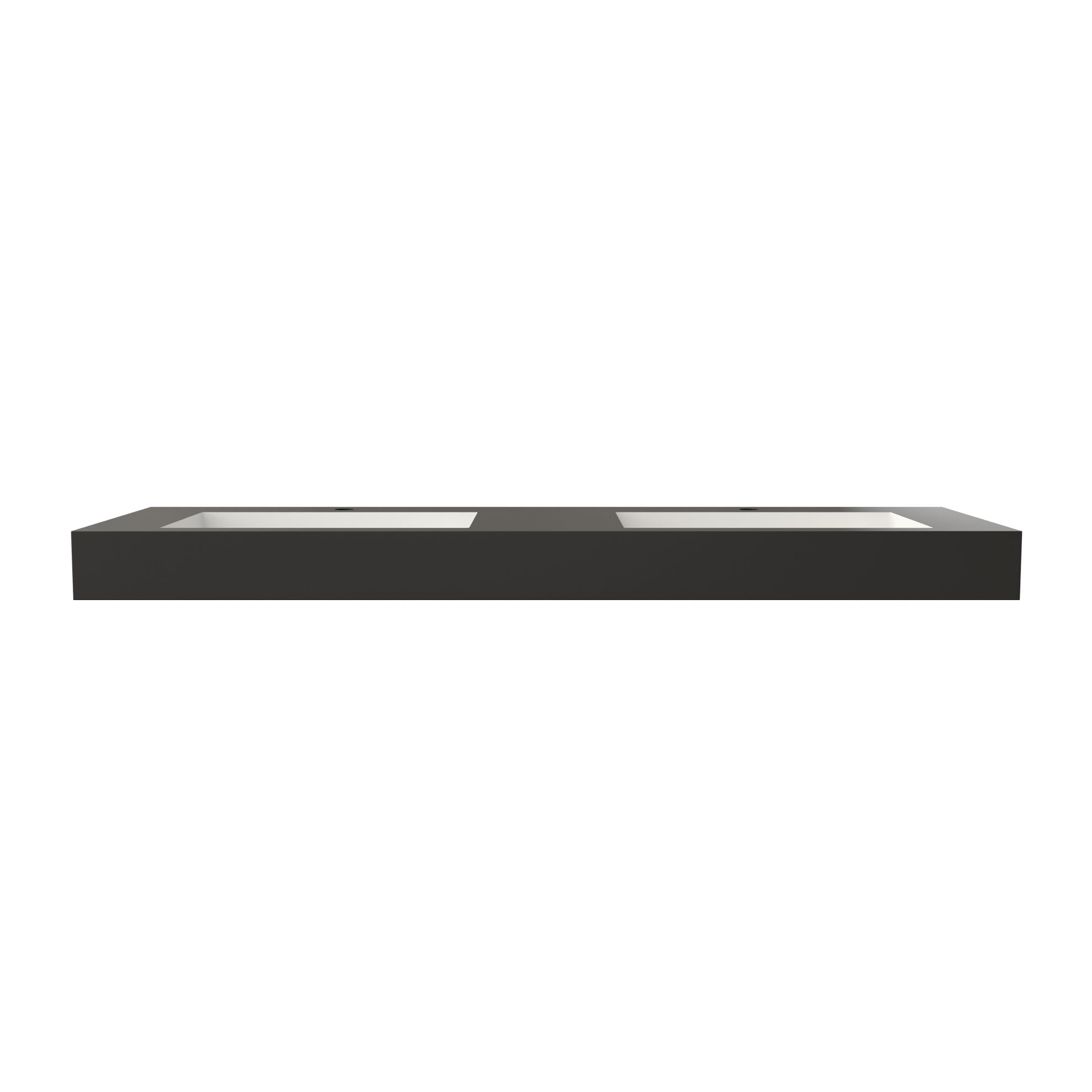 Stone Resin Solid Surface Bathroom Vanity Basin Sink - Durable Space-Saving Design with Wall-Mount/Countertop Flexibility & Modern Seamless Edges for Easy Installation