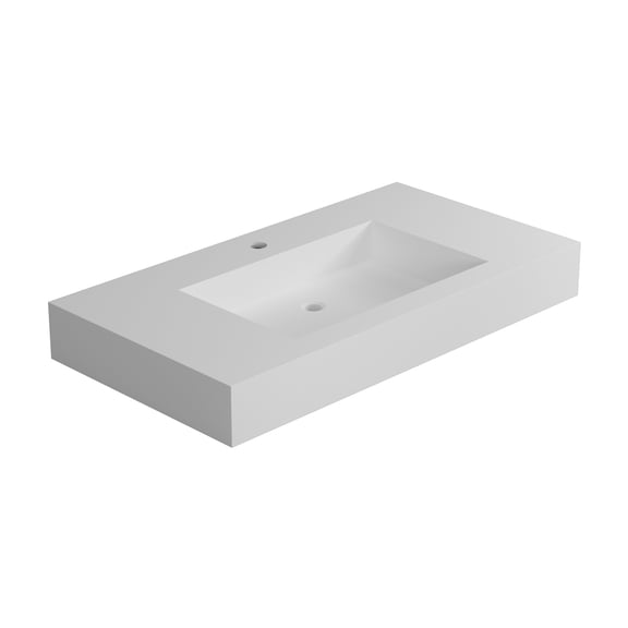 Stone Resin Solid Surface Bathroom Vanity Basin Sink
