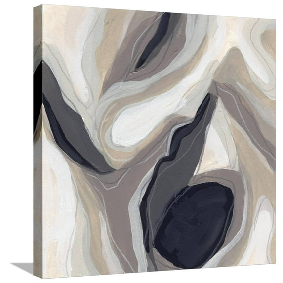 Art.com Stone Ripple I Stretched Canvas Print Wall Art by June Vess, 24" x 24"