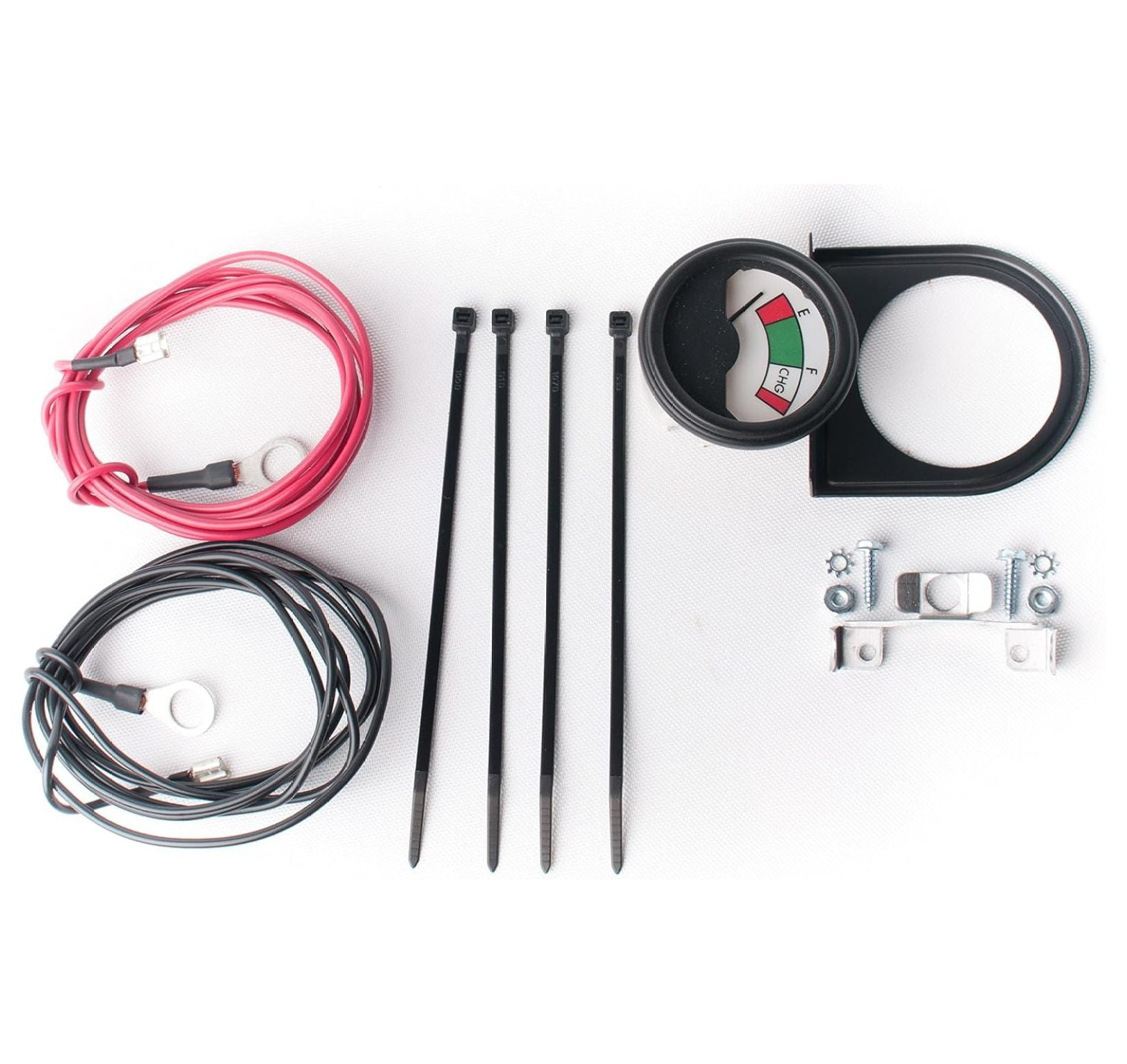Stone River - 48v Golf Cart Battery Meter KIT - Golf Cart Voltage Meter - with 48v Battery Meter, Wire Set and Mounting Hardware - Ideal for Golf Cart Meter, EZ-GO Volt Meter, Forklift -Made in USA.
