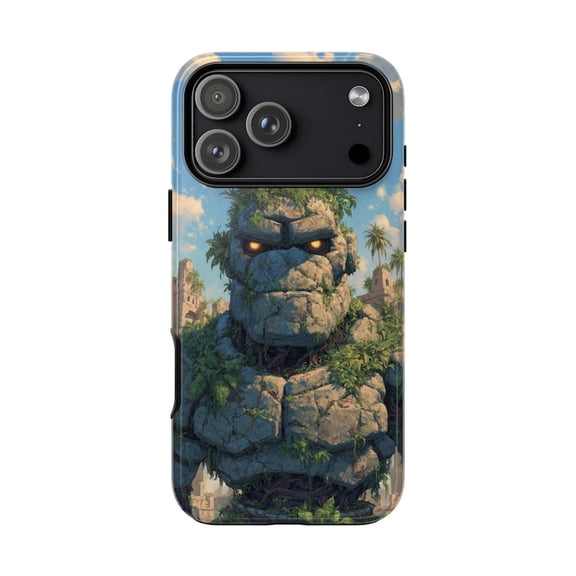 Stone Rock Golem Jungle Case for iPhone 17 16 15 14 13 12 11 Pro Max