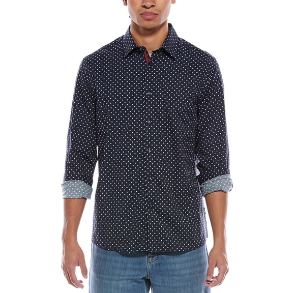 Stone Rose mens Comfort Stretch Shirt, 2/S, Blue