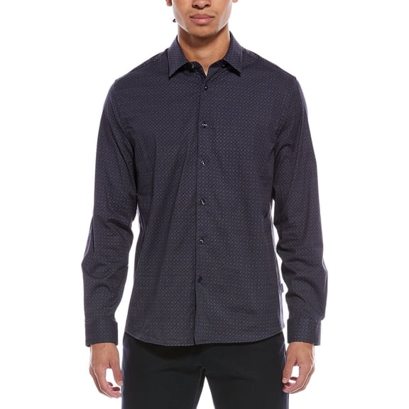 Stone Rose mens Comfort Stretch Shirt, 3/M, Blue