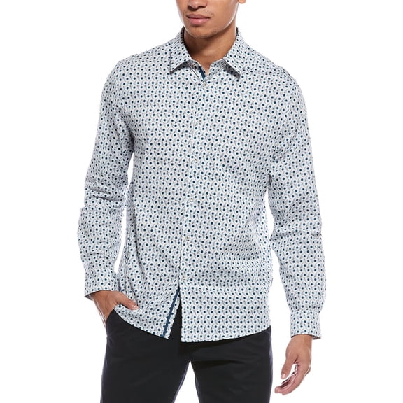 Stone Rose mens Comfort Stretch Shirt, 4/L, Teal