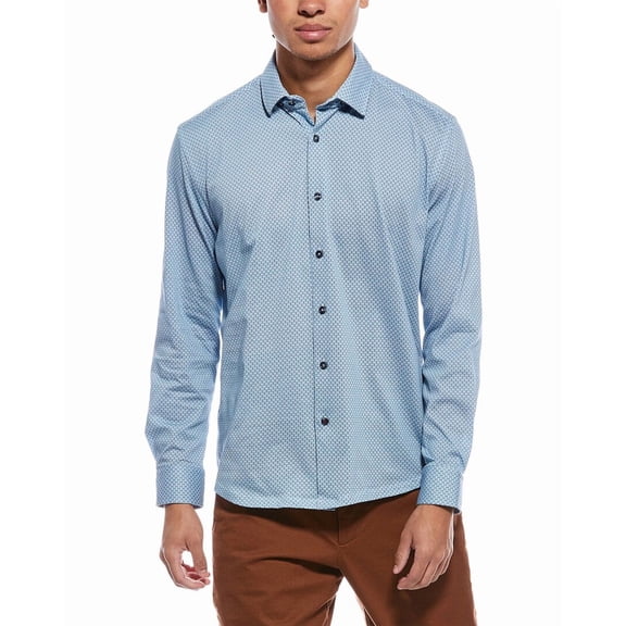 Stone Rose mens Performance Jersey Shirt, 2/S, Blue