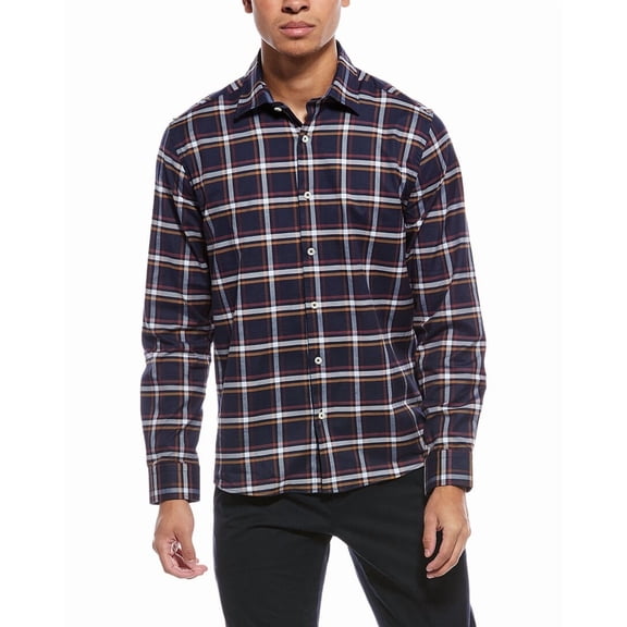 Stone Rose mens Performance Stretch Woven Shirt, 2/S, Blue