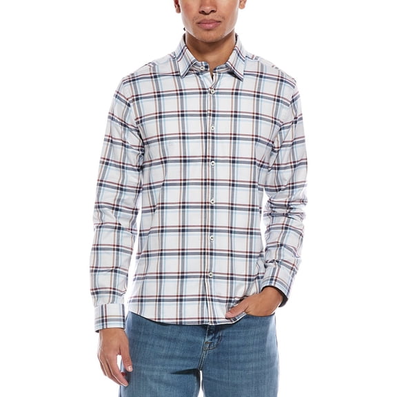 Stone Rose mens  Performance Stretch Woven Shirt, 2/S, White