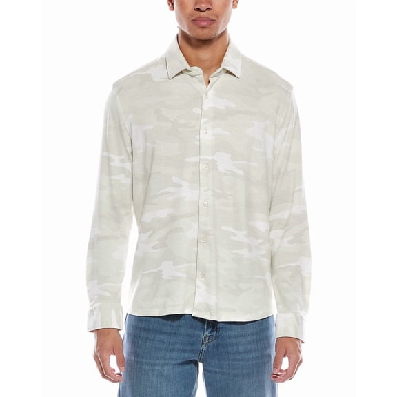 Stone Rose mens Technical Performance Fleece Shirt, 3/M, Beige