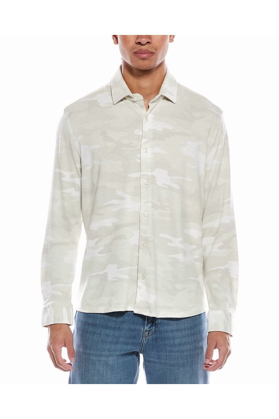 mens Technical Performance Fleece Shirt, 3/M, Beige