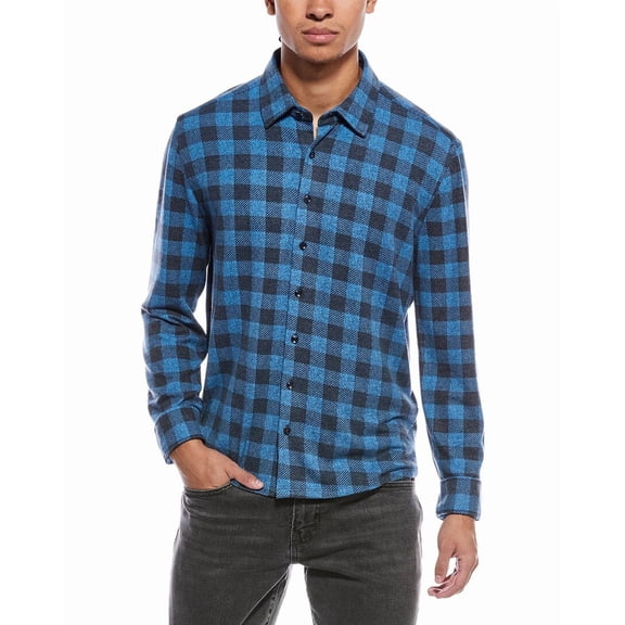 Stone Rose mens Technical Performance Fleece Shirt, 5/XL, Blue