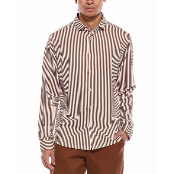 Stone Rose mens  Techno Stretch Performance Shirt, 5/XL, Orange