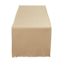 Stone Solid Heavyweight Fringed Table Runner 14X72