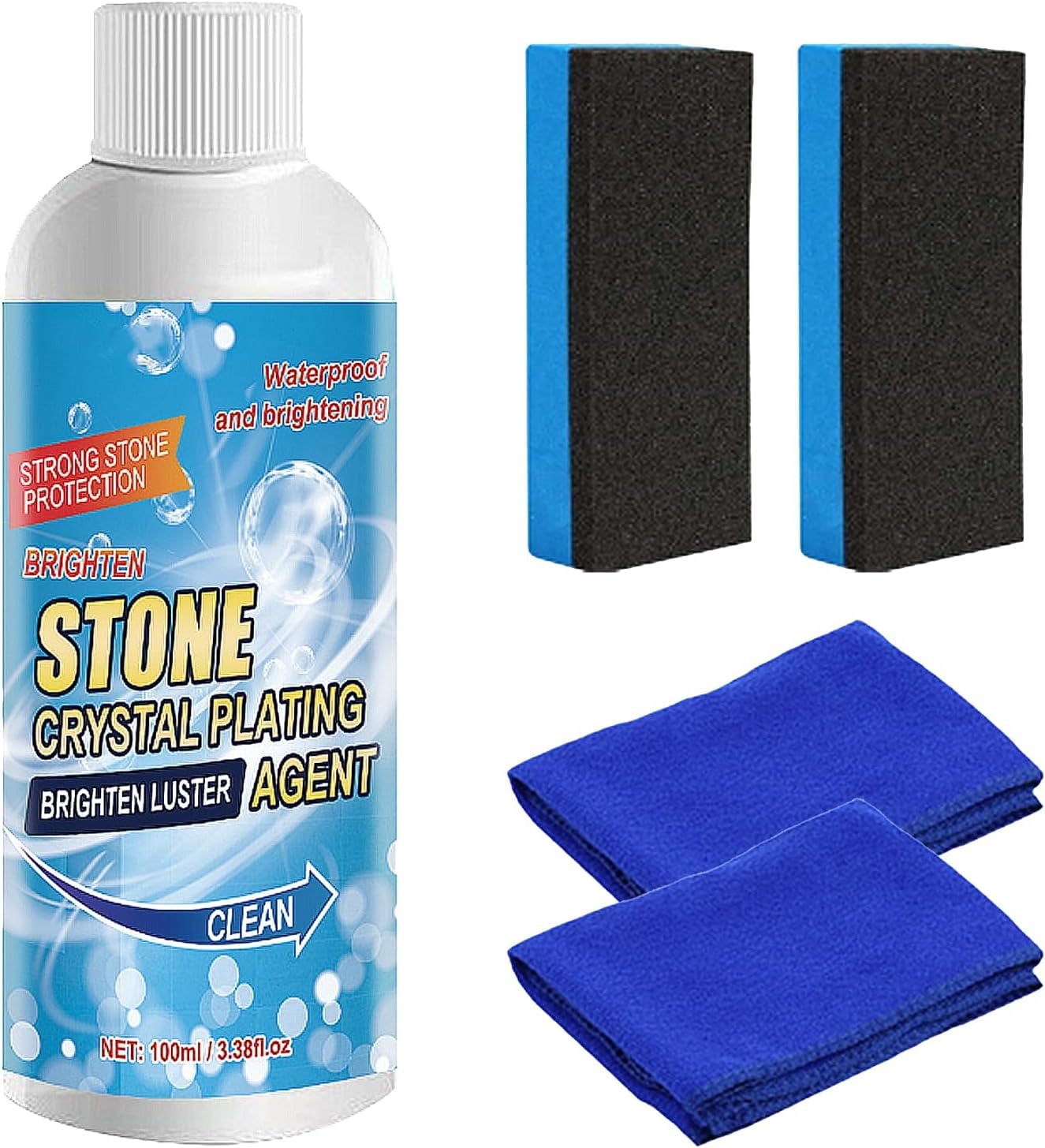 Stone Stain Remover Cleaner, Marble Stone Cleaner Polishes, Crystal