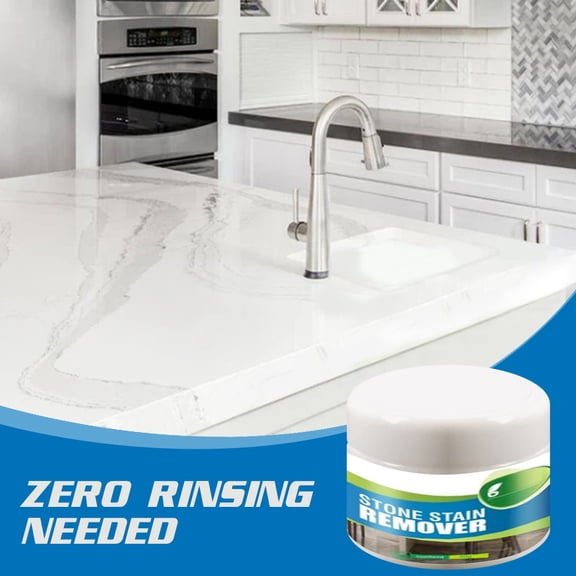 Stone Stain Remover Eliminator Powder Heavy Duty Solution for Stubborn Deep Stains Oil Stain, Bathroom Cleaner 1 Count