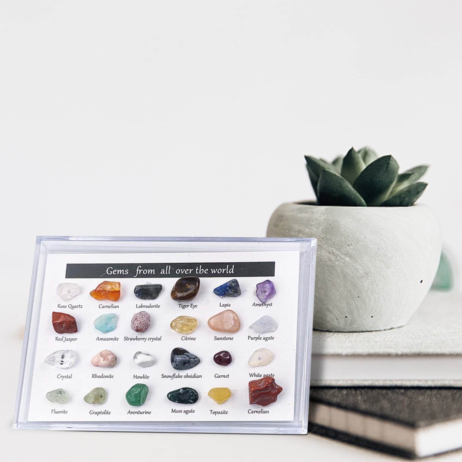 Stone Storage , Natural Stone, 24 Kinds Of Ore Samples, Christmas