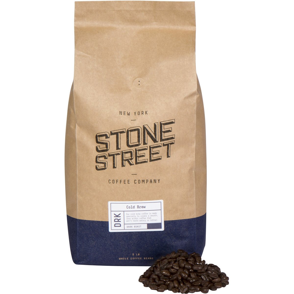 Stone Street Cold Brew Reserve Colombian Whole Bean 5 pound bag