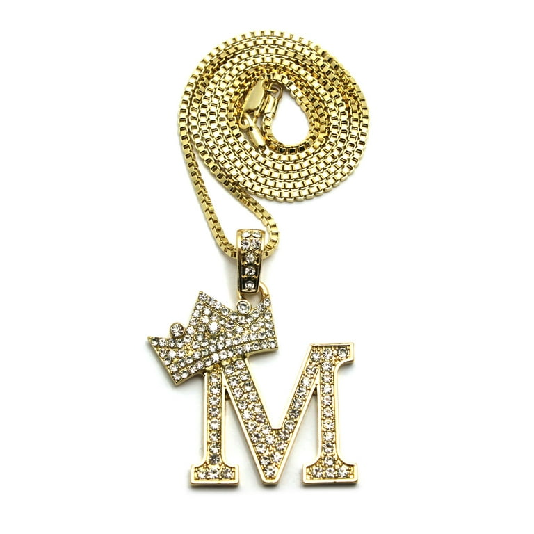 ミュージシャン CROWN NECKLACE GOLD NEW CROWN PENDANT & 24