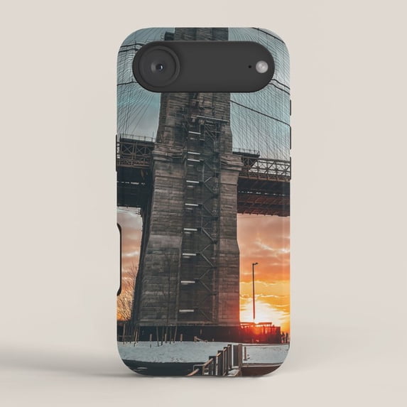 Stone Suspension Bridge Sunset Tough Case for Apple iPhone ...