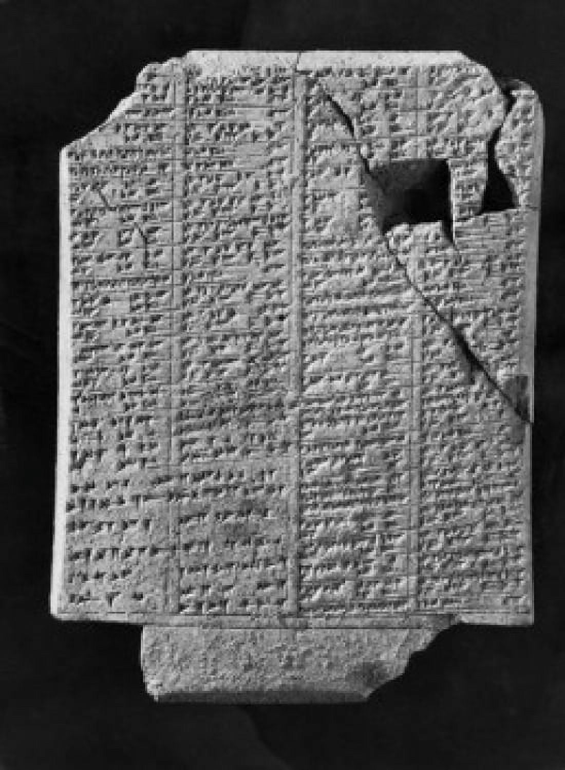 Stone Tablet Containing Names of Assyrian Kings Iraq Canvas Art - (18 x 24)