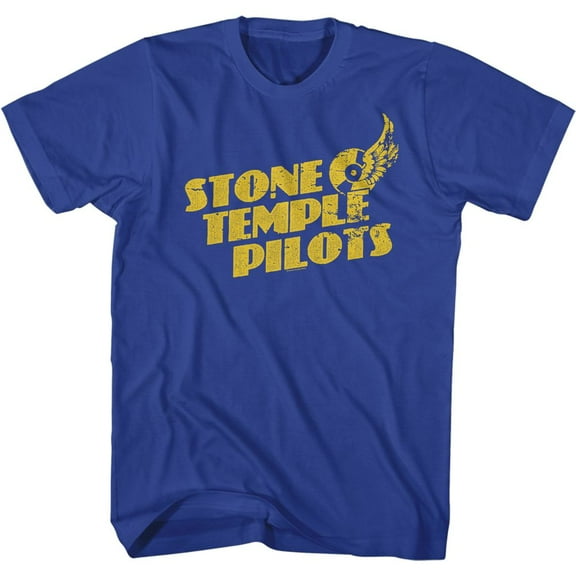 Stone Temple Pilots Flying Disc Royal Adult T-Shirt
