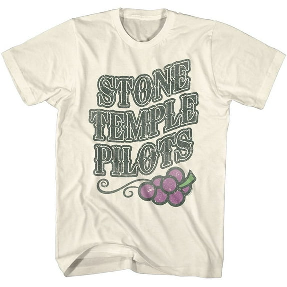 Stone Temple Pilots STP Grapes Natural Adult T-Shirt