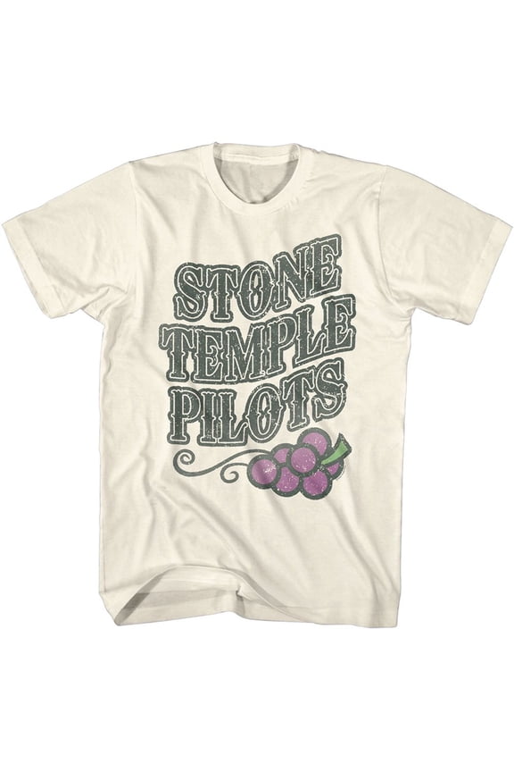 Stone Temple Pilots STP Grapes Natural Adult T-Shirt