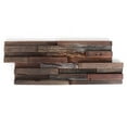 thumbnail image 1 of Stone Ten Teak 3D Wall Panels - Teak Wood Planks - Decorative Boho Wood Panels - Backsplash Shiplap Boards (24, Seared), 1 of 4