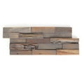 thumbnail image 1 of Stone Ten Teak 3D Wall Panels - Teak Wood Planks - Decorative Boho Wood Panels - Backsplash Shiplap Boards (24, Tinted), 1 of 5