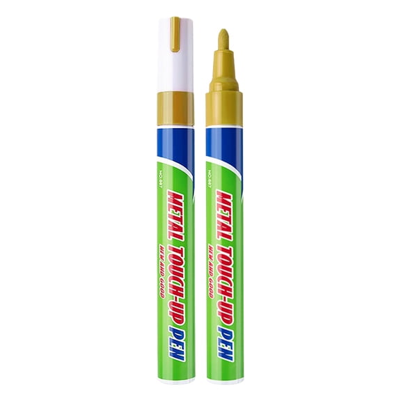 Stone Touch-Up Pen,Paint Markers,Metal Touch-Up Pens For Restoration & Letter Refinishing,Water Proof & Quick Dry Paint Pens for Wood, Plastic,Rock,Canvas,Glass,6 Colors Option(5.59x0.59")(Yellow)