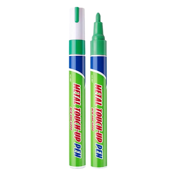 Stone Touch-Up Pen,Paint Markers,Metal Touch-Up Pens For Restoration & Letter Refinishing,Water Proof & Quick Dry Paint Pens for Wood, Plastic,Rock,Canvas,Glass,6 Colors Option(5.59x0.59")(Green)