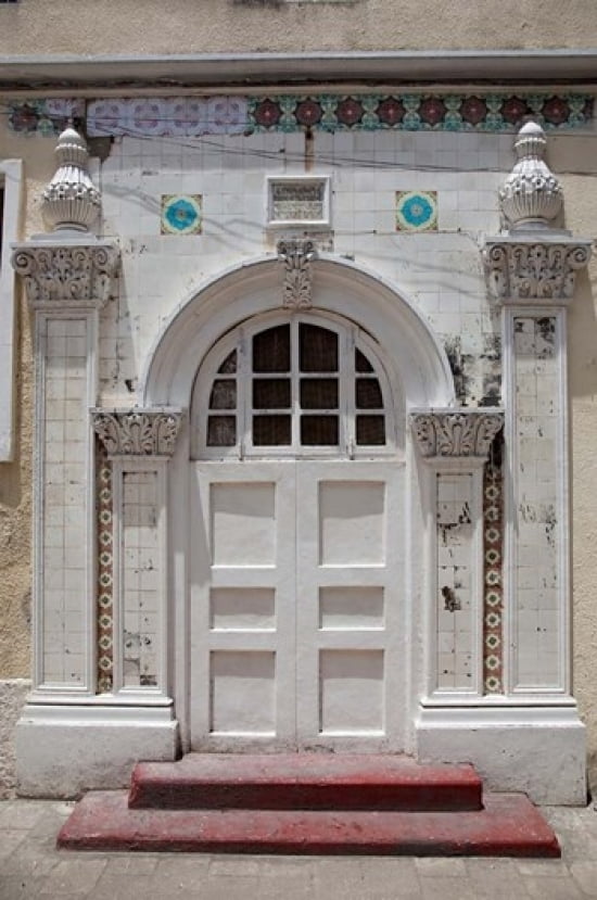 Stone Town Zanzibar Tanzania Shia Ithnasheri Imambara Mosque Door Canvas Art - Charles O Cecil DanitaDelimont (12 x 17)