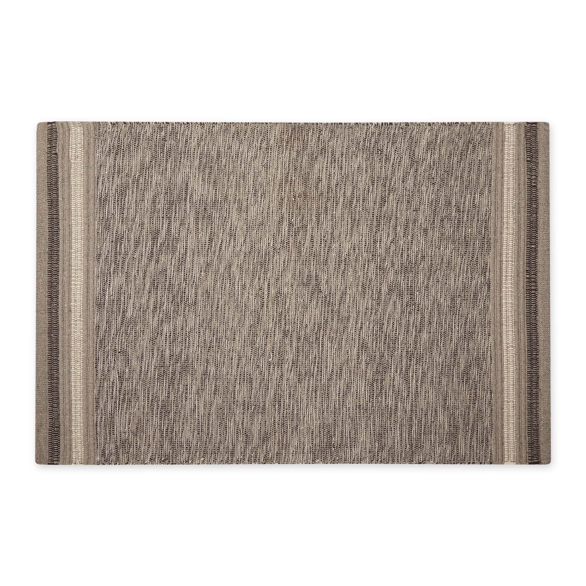 Stone Variegated Handwoven Recycled Cotton 2x3 Ft Area Rug