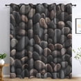 thumbnail image 1 of Stone Wall Curtains For Bedroom, Farmhouse Rustic Blackout Curtains Living Room Decor, Country Stone Thermal Insulated Grommet Drapes & Home Decor 53"W x 96"L (Pack of 2), 1 of 6