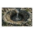 thumbnail image 1 of Stone Well Texture Indoor Outdoor Rug, Washable Extra Thick Anti-Slip Carpet for Entryway, Front Door, Patio, Living Room and Bedroom Home Decor - All-Weather Floor Mat, 1 of 6
